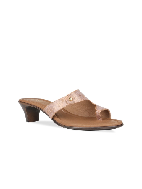 

Rocia Women Gunmetal-Toned Solid Block Heels, Metallic