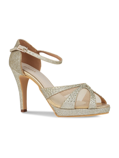 

Rocia Women Gold-Toned Embellished Stilettos