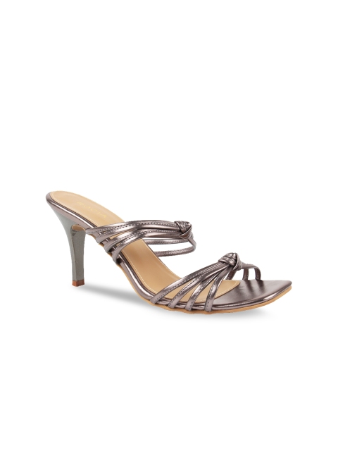 

Rocia Women Gunmetal-Toned Solid Heels, Metallic
