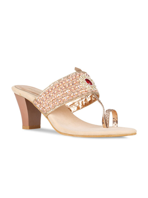 

Rocia Women Champagne Embellished Heels