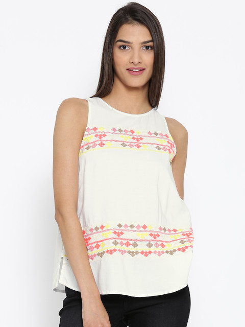 

Vero Moda White Embroidered Top