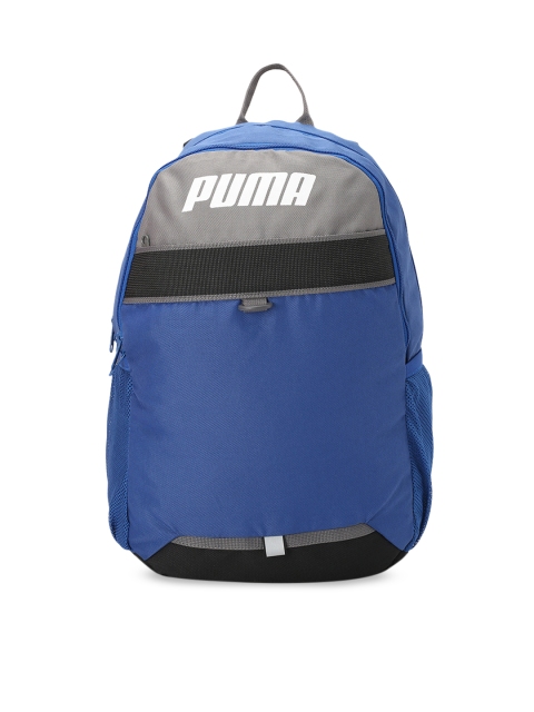 

Puma Unisex Blue & Grey Brand Logo IND Backpack