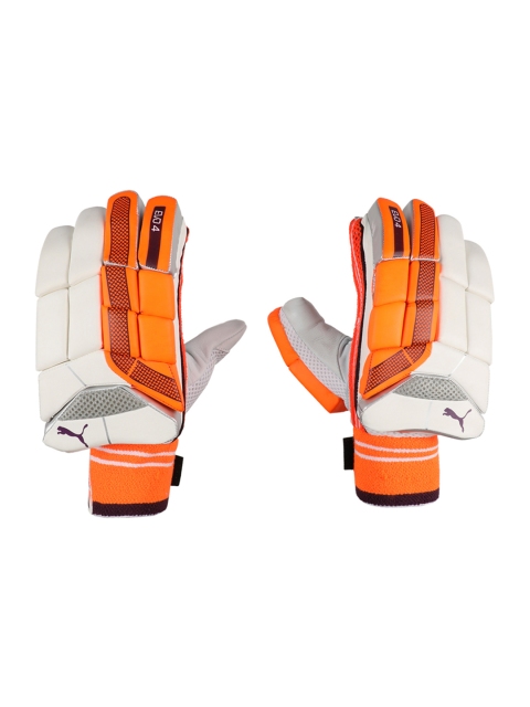 

Puma Unisex Orange & White EVO 4 Batting Gloves