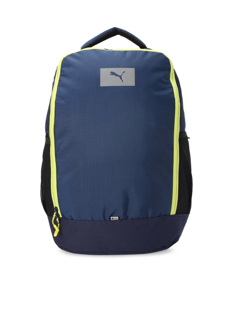

Puma Unisex Blue Brand Logo Eco Lite Backpack