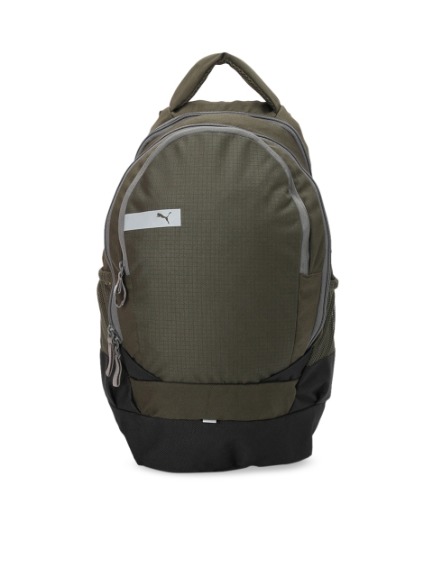 

Puma Unisex Green Brand Logo PUMA Vibe Backpack IND Forest Night Backpack