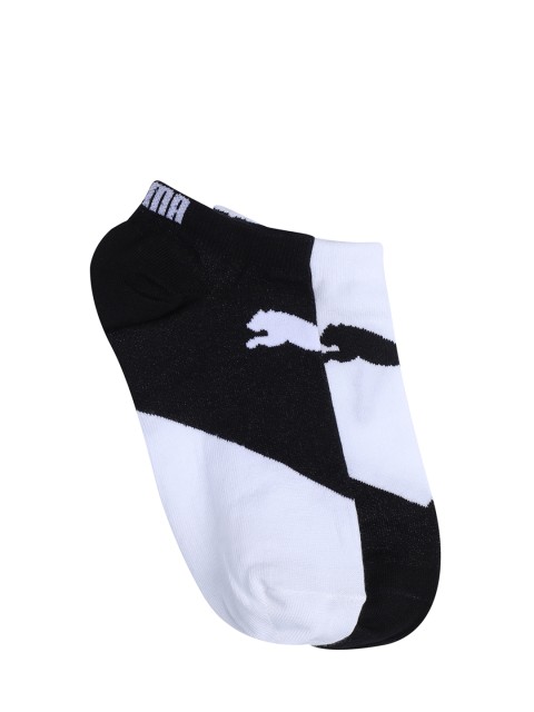 

Puma Men White & Black Colourblocked Ankle-Length Half Terry Socks