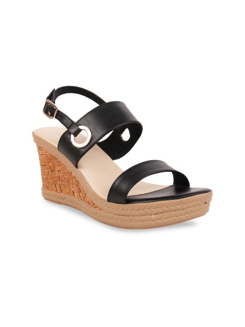

Rocia Women Black Solid Wedge Heels