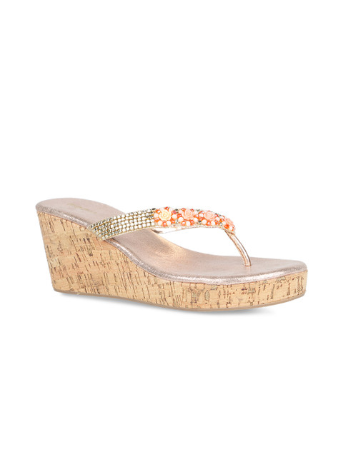 

Rocia Women Gold-Toned Solid Heels
