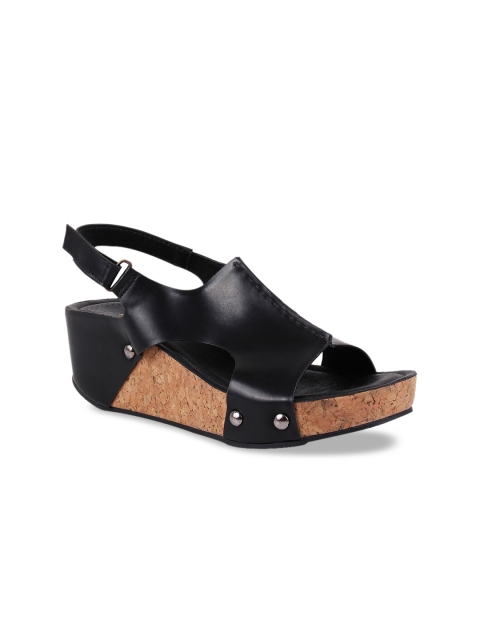 

Rocia Women Black Solid Sandals