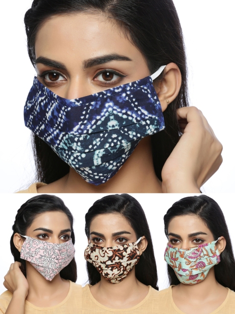 

Rain & Rainbow Unisex 4 Pcs 2 Ply Outdoor Protective Face Masks, Pink