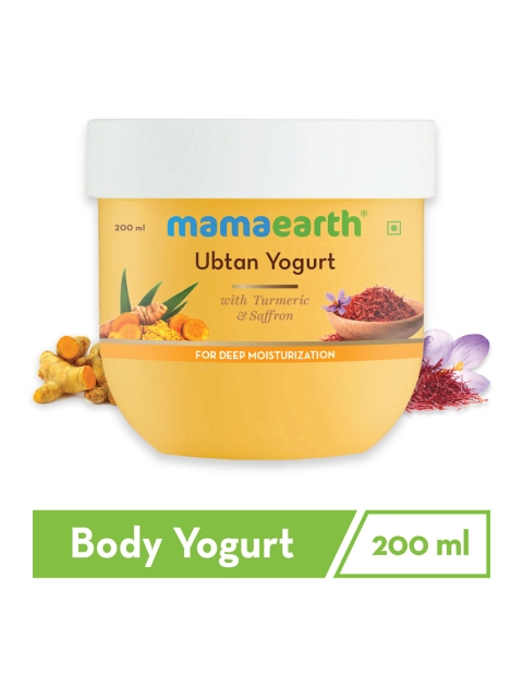 

Mamaearth Ubtan Yogurt Sustainable with Turmeric & Saffron for Deep Moisturization 200 ml, Yellow