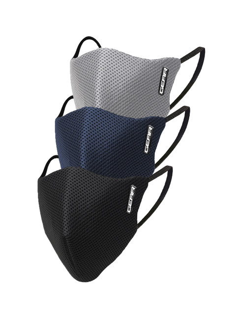 

Gear Adults Multicolored Pack of 3 BREATHEASY G95 6-Layer Reusable Outdoor Protection Mask, Multi