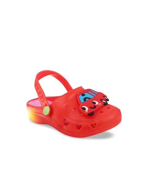 

Shoetopia Girls Red Solid Clogs