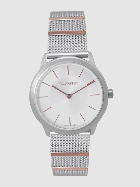 

Calvin Klein Women Silver-Toned Swiss Analogue Watch K3M521Y6