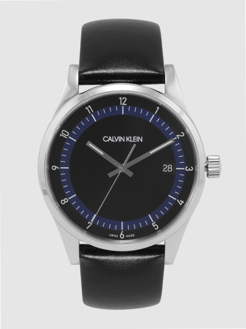 

Calvin Klein Men Black Swiss Analogue Watch KAM211C1