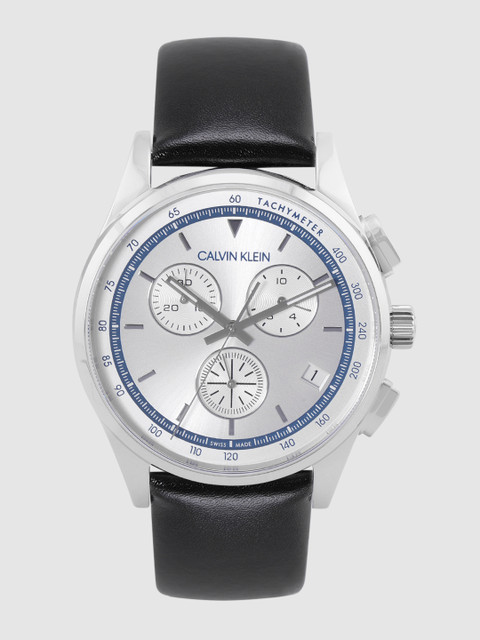

Calvin Klein Men Silver-Toned Chronograph Swiss Analogue Watch KAM271C6
