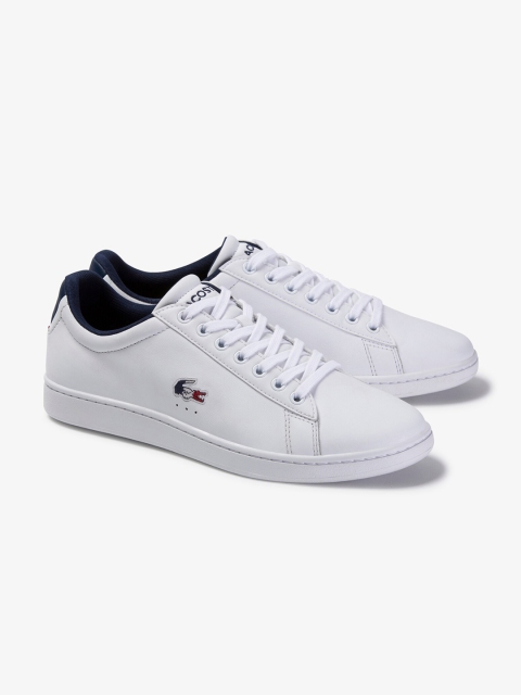 

Lacoste Men White Leather Sneakers