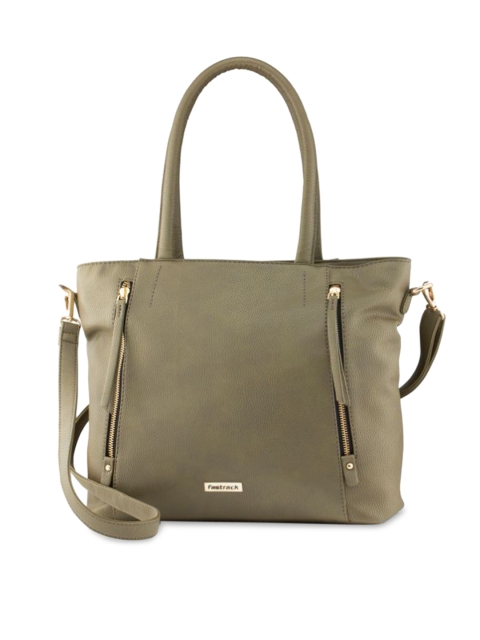 

Fastrack Women Olive Green Solid Tote Bag