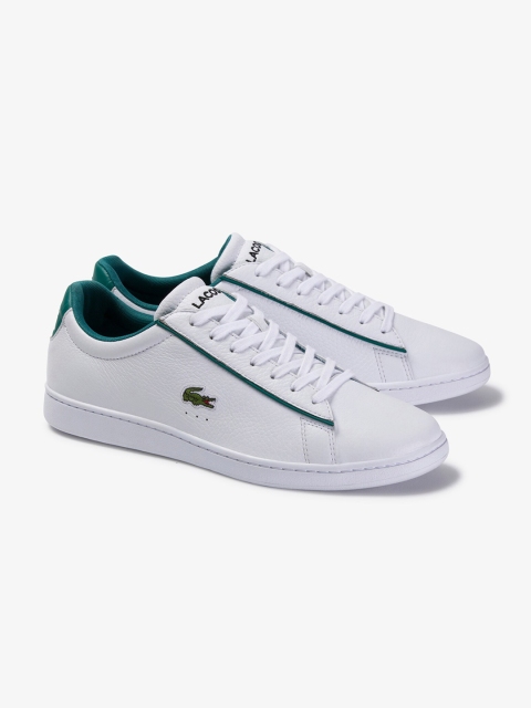 

Lacoste Men White Solid Leather Sneakers