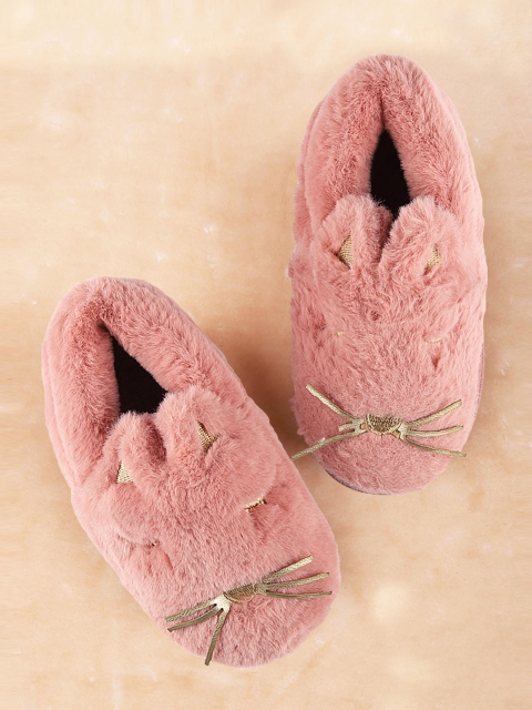 

Walktrendy Girls Pink Cute Mouse Early Walker Winter Shoes