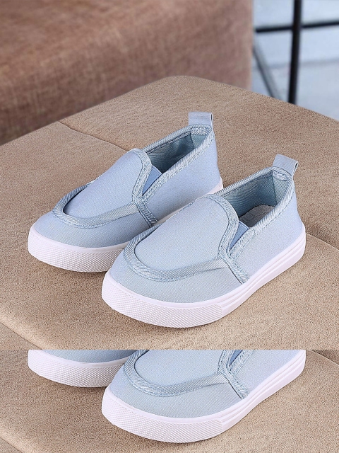 

Walktrendy Unisex Kids Blue Slip-On Sneakers