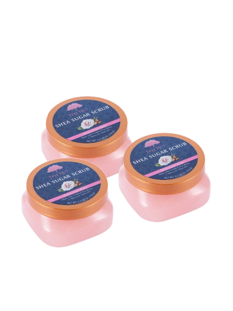 

Tree Hut Pack of 3 Moroccan Rose Shea Sugar Scrub 156 g each, Pink