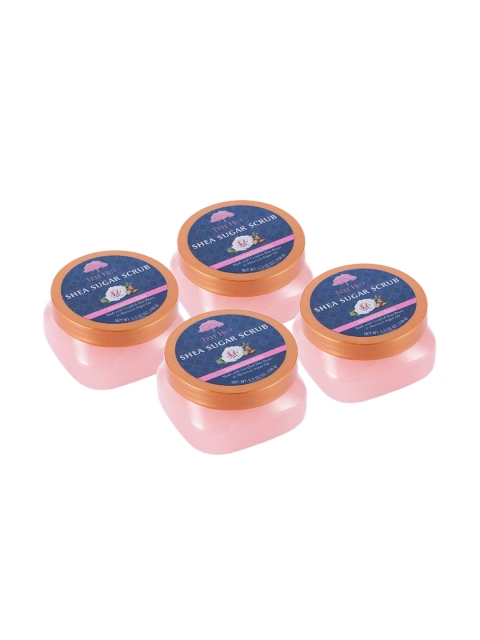 

Tree Hut Pack of 4 Moroccan Rose Shea Sugar Scrub 156 g each, Pink