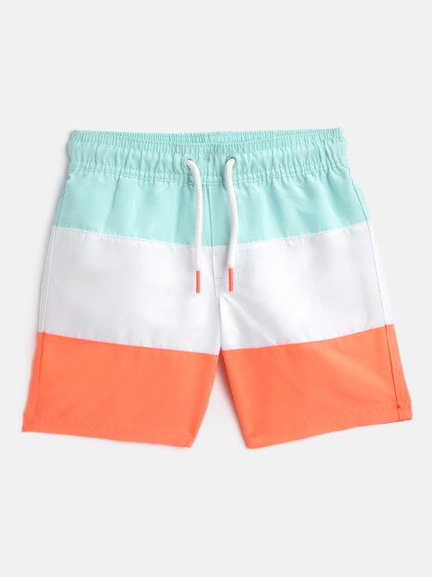 

Marks & Spencer Boys Blue & White Colourblocked Swim Shorts