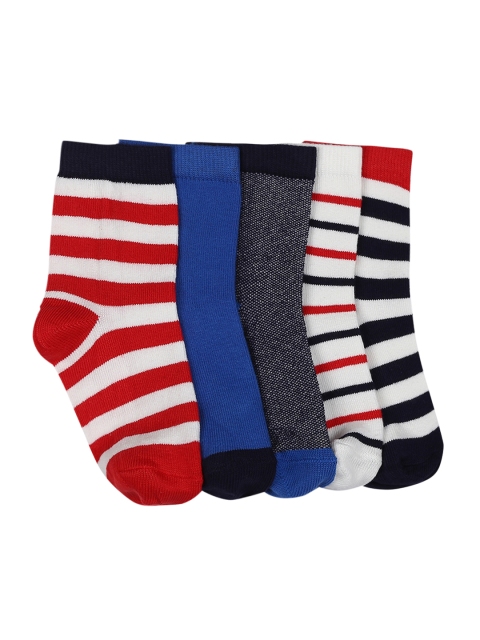 

Marks & Spencer Boys Pack of 5 Above Ankle-Length Socks, Red