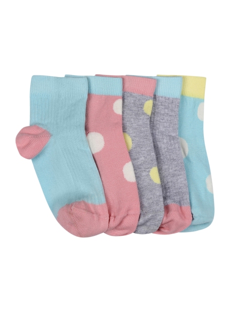 

Marks & Spencer Boys Pack of 5 Ankle-Length Socks, Pink