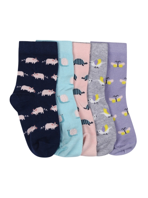 

Marks & Spencer Boys Pack of 5 Patterned Above Ankle-Length Socks, Multi