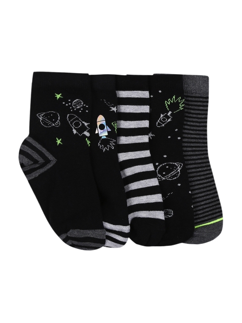 

Marks & Spencer Boys Pack of 5 Above Ankle-Length Socks, Black