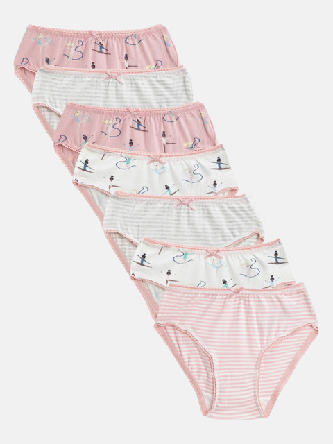 

Marks & Spencer Girls Pack of 7 Basic Briefs T711751, Pink