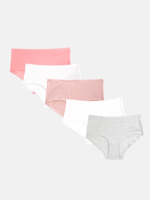 

Marks & Spencer Girls Pack of 5 Basic Briefs T711207, Pink