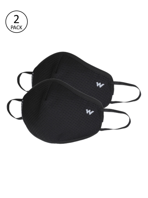 

Wildcraft Adults Pack of 2 Black 6-Ply W95+ Protective Outdoor Mask