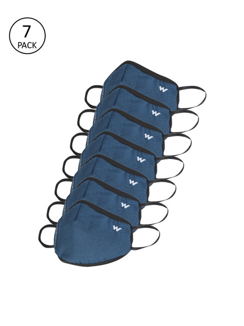 

Wildcraft Unisex 7 Pcs 3 Ply Navy Blue W95+ Protective Outdoor Masks