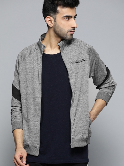 

HRX by Hrithik Roshan Men Light Grey Melange Solid Rapid-Dry Training Jacket