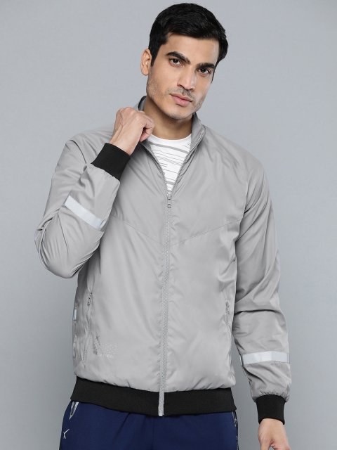 

HRX by Hrithik Roshan Men Grey Solid Water Repllent Antimicrobial Training Jacket