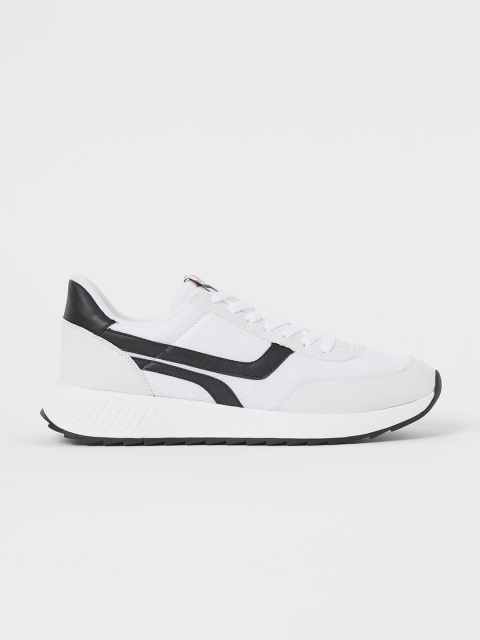 

H&M Men White Mesh Trainers