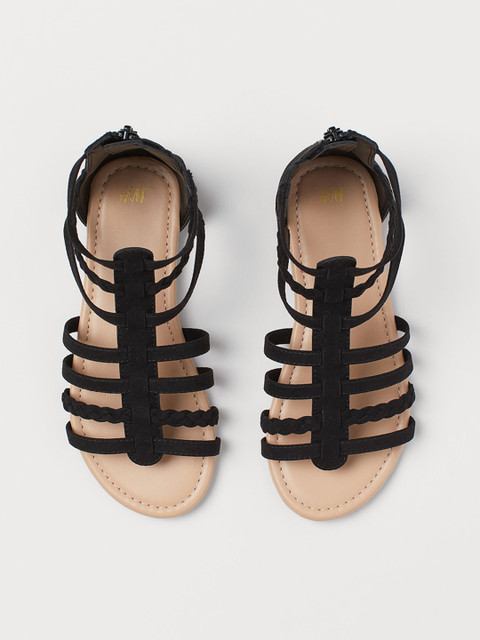 

H&M Women Black Gladiator Sandals