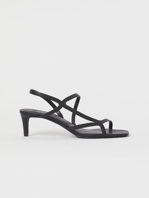 

H&M Black Solid Sandals
