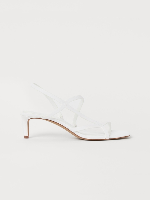 

H&M Women White Sandals