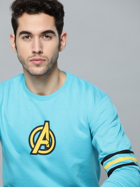 

Kook N Keech Marvel Men Blue Avenger Printed Sweatshirt