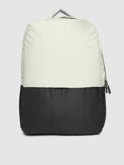 

ROYAL SON Unisex Off-White & Black Colourblocked 15 Inch Laptop Backpack With USB Port