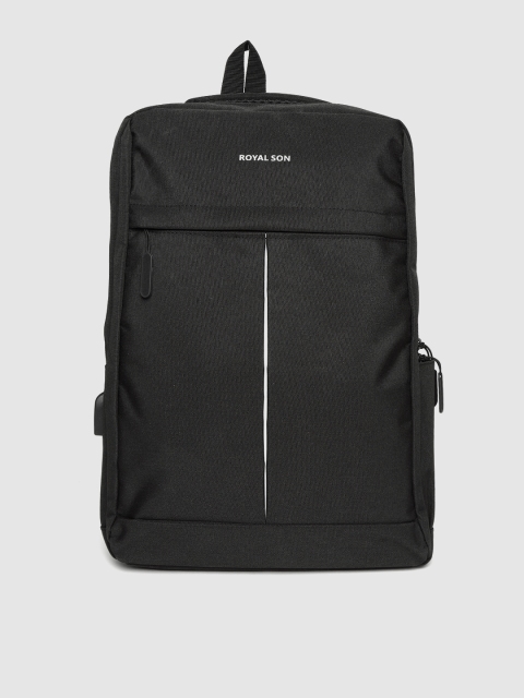 

ROYAL SON Unisex Black Solid 15 Inch Laptop Backpack
