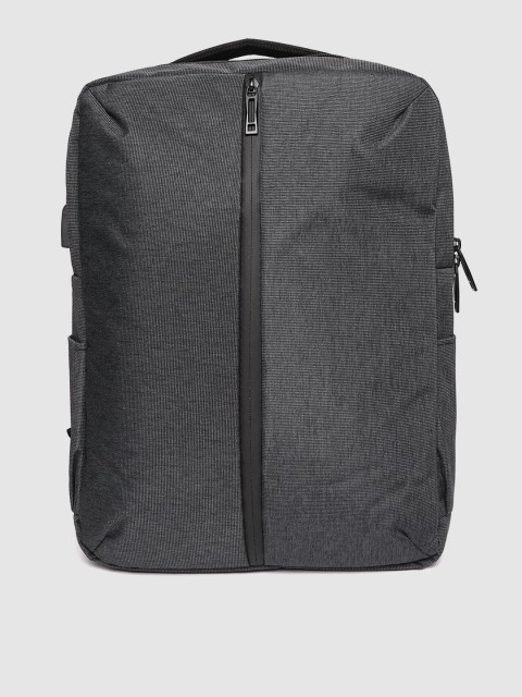 

ROYAL SON Unisex Grey Solid 15 Inch Laptop Backpack with USB Port