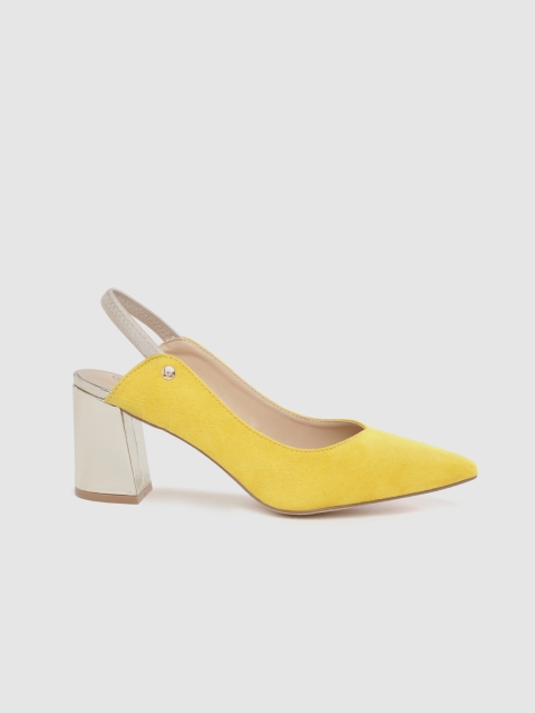 

CORSICA Women Yellow Solid Pumps