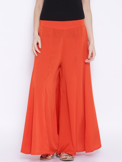 

Aurelia Orange Palazzo Trousers