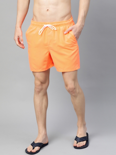 

Marks & Spencer Men Neon Orange Solid Swim Shorts