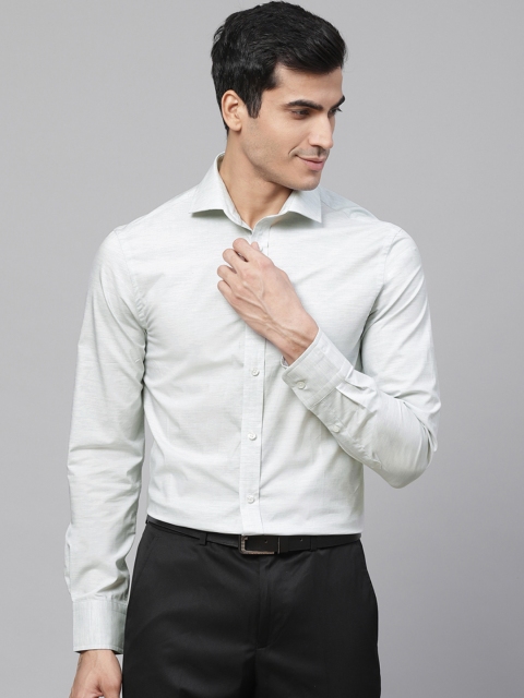 

Marks & Spencer Men Blue Slim Fit Solid Formal Shirt